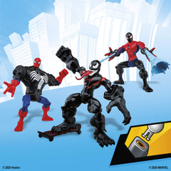 Marvel Web-Slinging Pack 24 buildable pieces and 3 accessories for customization.