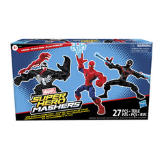 Marvel Web-Slinging Pack Venom figure with detachable head for customizable heroes.