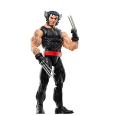 Wolverine and Psylocke two-pack on display in a window box