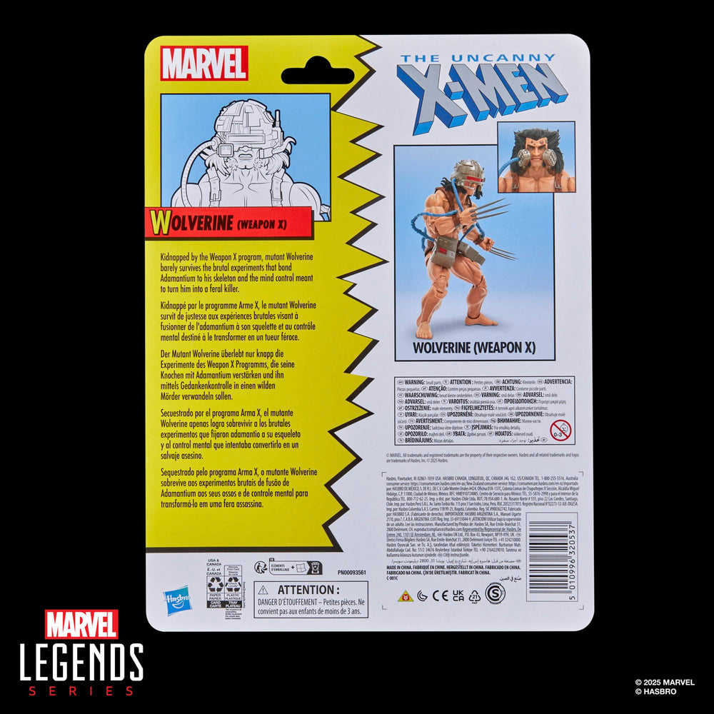 Marvel Wolverine Weapon X figure supports recreating classic X-Men scenes.