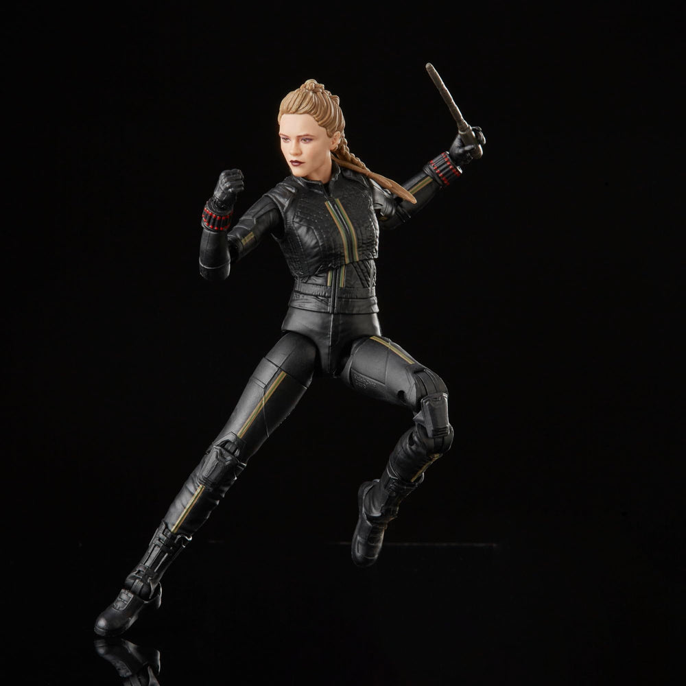 Marvel Yelena Belova 6-inch figure articulation for dynamic posing.