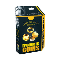 Marvin's Magic Dynamic Coins brass trick demonstrates a dazzling coin illusion for live audiences.