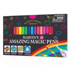 Marvin's Magic color-changing pens create vibrant art effects for bold drawings.