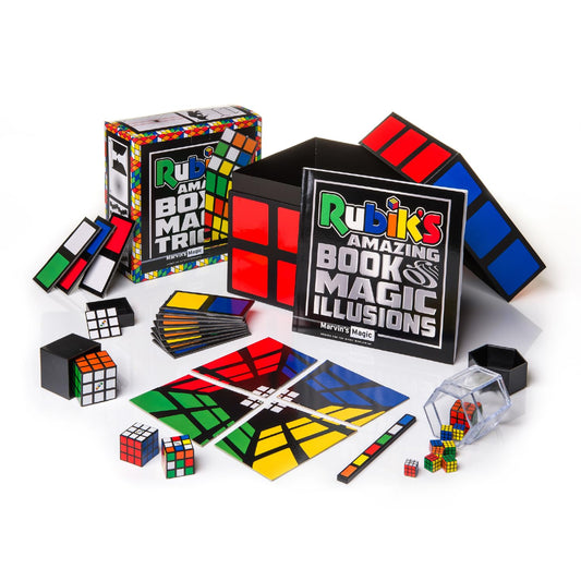 Marvin's Magic Rubik's Amazing Box of Magic Illusions cover with 40 tricks