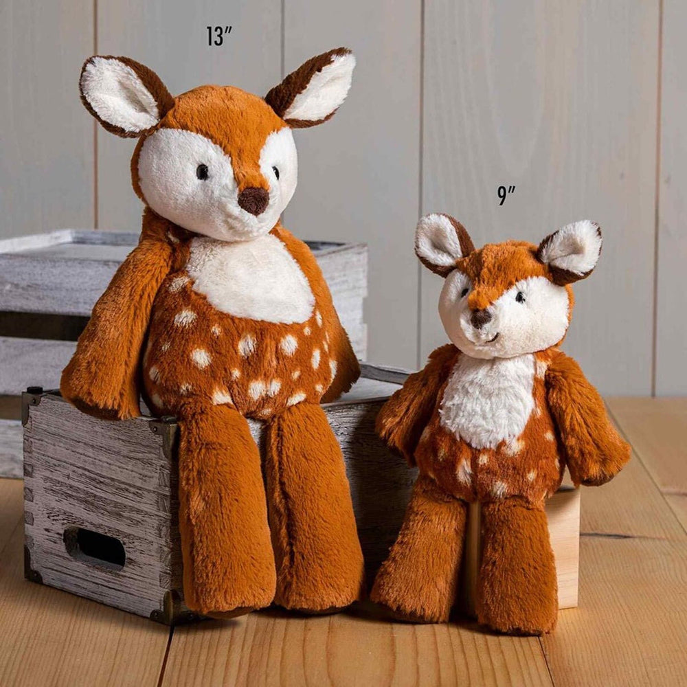 Soft slouchy Marshmallow Fawn body is perfect for cuddling at naps.