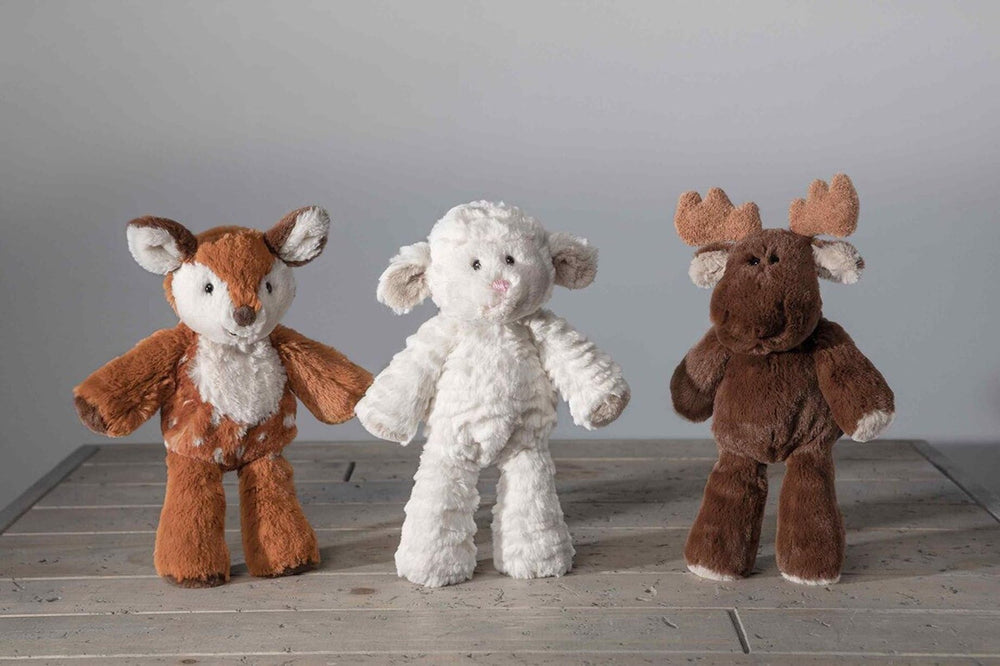 Mary Meyer Marshmallow Junior Lamb measures 13 inches for versatile play