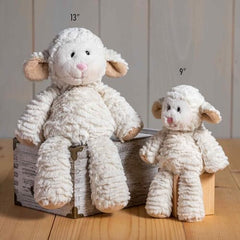 Mary Meyer Marshmallow Junior Lamb weighted bums and feet for comforting heft