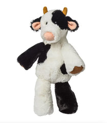 Mary Meyer Marshmallow Zoo Clyde Cow plush with ultra-soft fabric for cuddling.