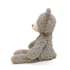 Mary Meyer Putty Bear Medium Teddy Bear color trio in nursery tones: cream, dusty rose, grey.