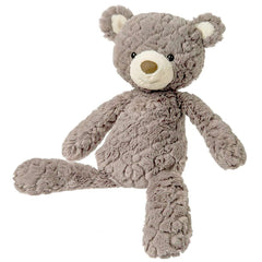 Mary Meyer Putty Bear Medium Teddy Bear face close-up, ultra-soft fabric for comforting hugs.