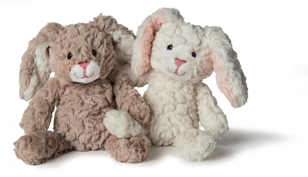 Mary Meyer Putty Bunny tan 11-inch face close-up with inviting texture.