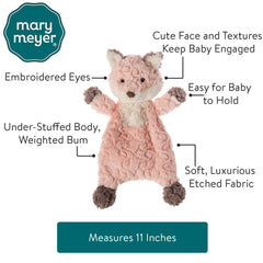 Ultra-soft textured fabric on Putty Fox invites tactile snuggles.