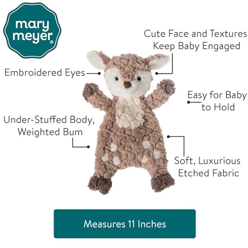 Mary Meyer Putty Lovey Fawn side profile plush and easy to grip