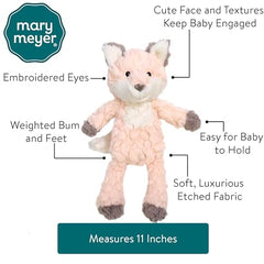 Mary Meyer Putty Nursery Fox close-up of soft nose for gentle baby play