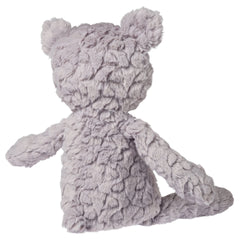 Mary Meyer Shadow Putty Bear soft fabric closeup, luxuriously gentle touch for hugs.
