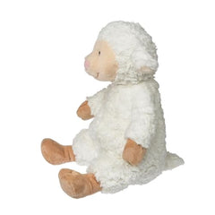 Mary Meyer Snuggables Lamb back view—sleek fabric and cuddle-friendly silhouette