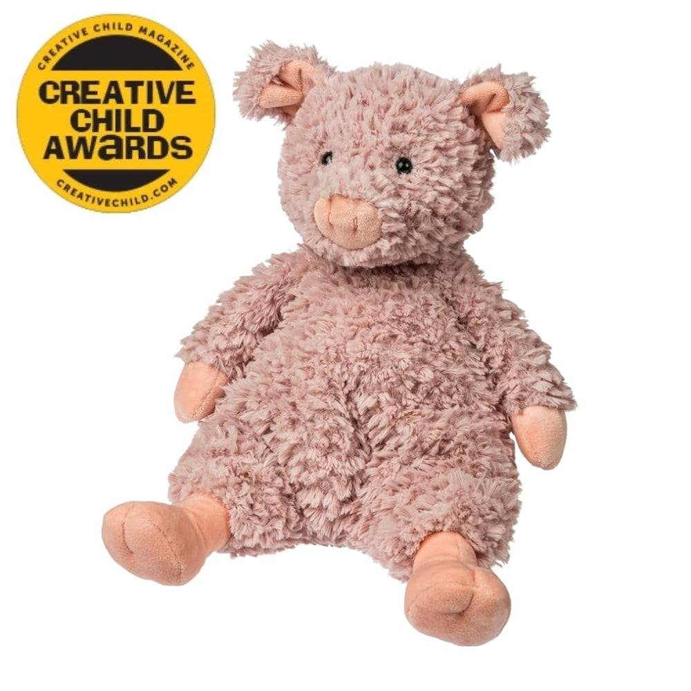 Mary Meyer Snuggables Pig safety eyes ensure safe play for zero and up.