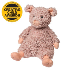 Mary Meyer Snuggables Pig safety eyes ensure safe play for zero and up.