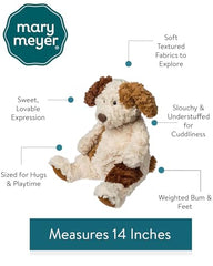 Mary Meyer Snuggables puppy squishy body inviting gentle squeezes and cuddly play.
