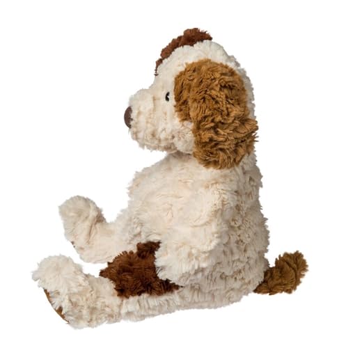 Mary Meyer Snuggables puppy weighted bum and feet add floppy, huggable charm.