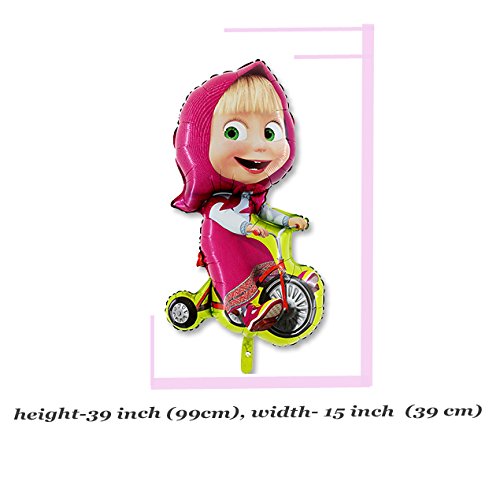 Masha and the Bear character balloon for party celebrations, creates focal centerpiece