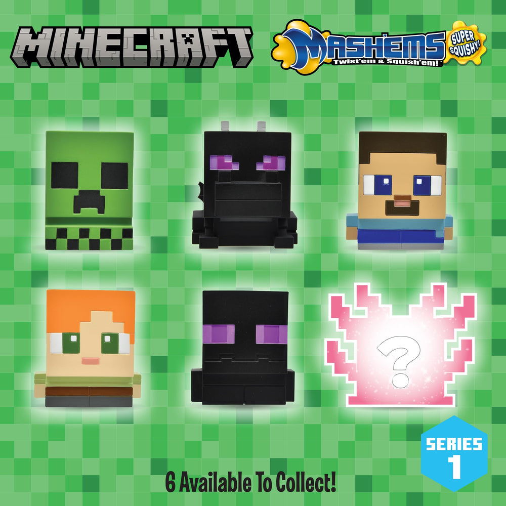 Mash'Ems Minecraft Enderman ball-pack: mysterious squishy figure