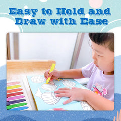 MASSRT easy-grip triangular design supports little hands.