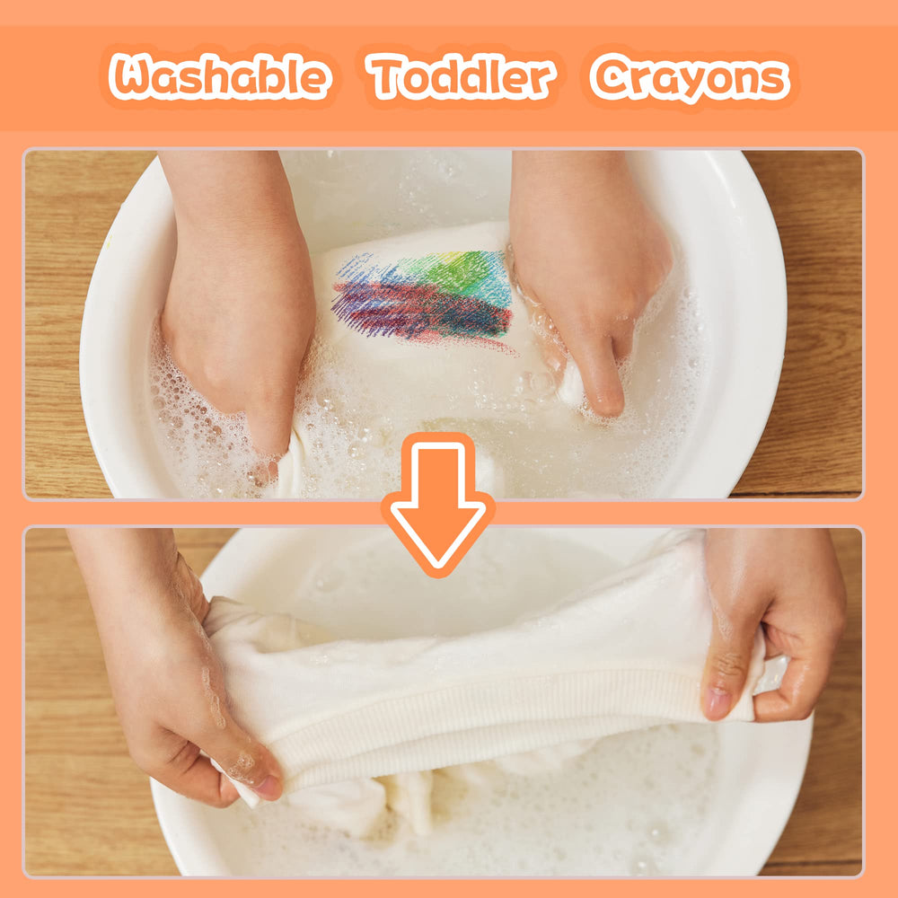 MASSRT Space Crayons toddler-grip design supports steady drawing.