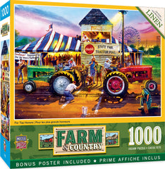 MasterPieces 1000-piece jigsaw puzzle ready to assemble with durable pieces.