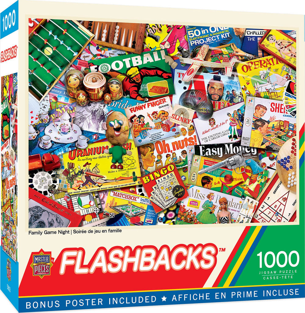 MasterPieces 1000-piece puzzle with nostalgic diner scene for cozy family nights.