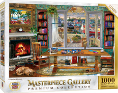MasterPieces 1000-piece puzzle with matte finish for glare-free puzzling.