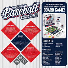 Masterpieces Baseball Dice Board Game family-friendly play on a coffee table