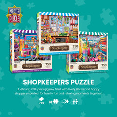 MasterPieces Beach Side Gear family puzzle night with smiles around the table