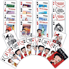 Masterpieces Betty Boop cards in standard poker size for easy handling and play.