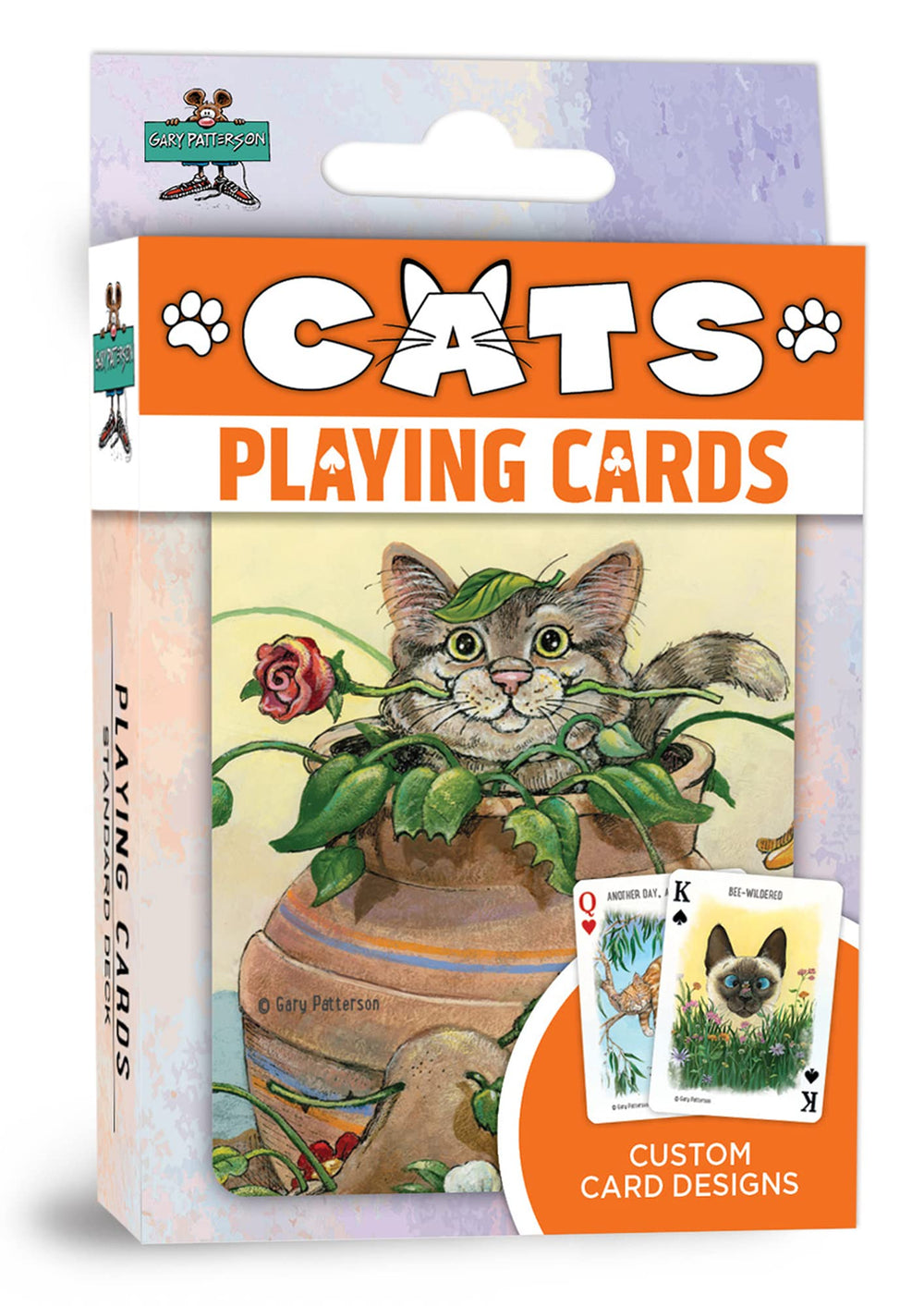 MasterPieces Cats Playing Cards deck front featuring official designs for authentic gameplay.