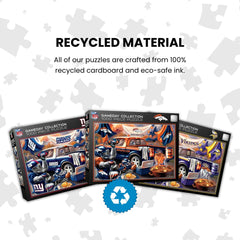 MasterPieces Chicago Bears puzzle recycled materials demonstrate eco-friendly crafting