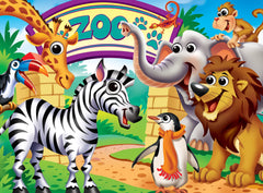 MasterPieces child enjoys screen-free puzzle time with friends or family.