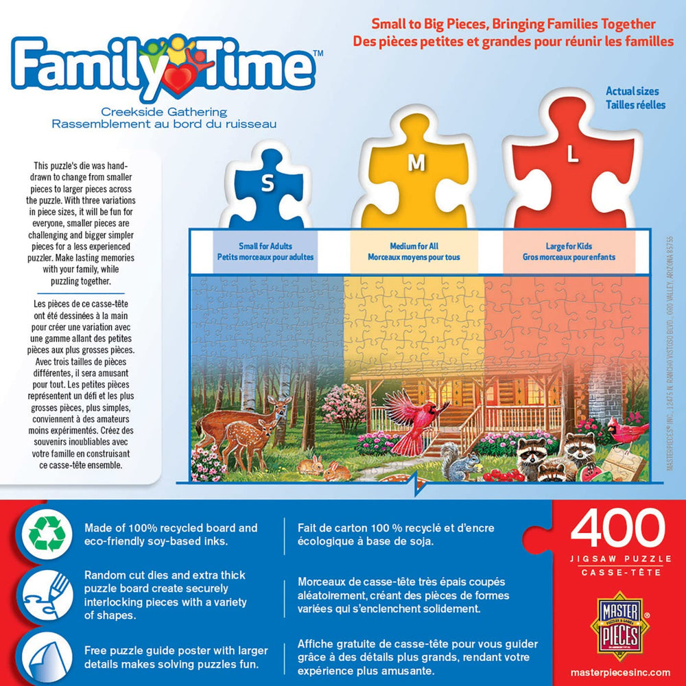 MasterPieces Creekside Gathering poster guide helps visualize progress during solving