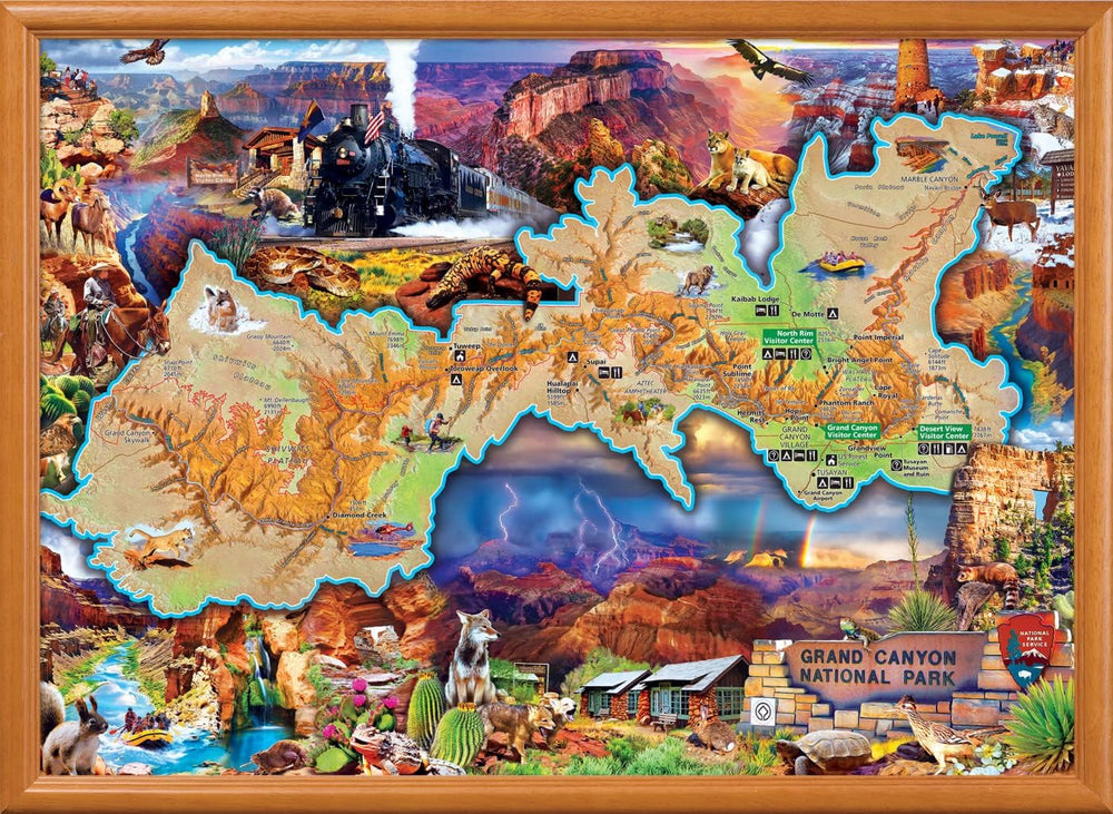 MasterPieces educational map of national park invites exploration and conversation at home.