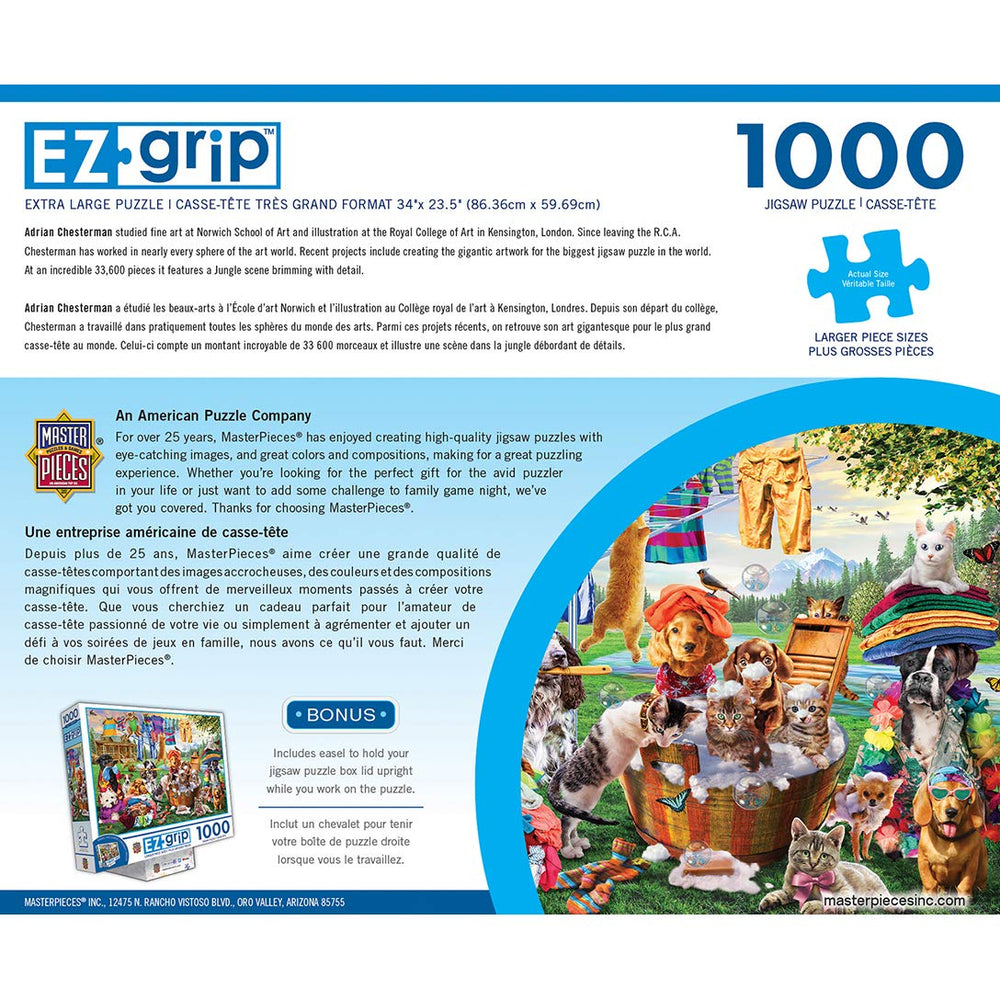 Masterpieces Laundry Day Rascals 1000-piece puzzle for family game night