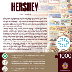MasterPieces Hershey's Candy Shop poster included guides solving with a detailed reference.