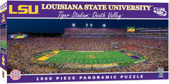 MasterPieces LSU Tigers 1000pc panoramic stadium view puzzle for family puzzle night