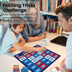 Masterpieces NFL Gridiron Trivia cover cards organize rounds and flow