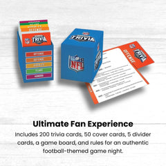 Masterpieces NFL Gridiron Trivia divider cards separate teams for smooth play