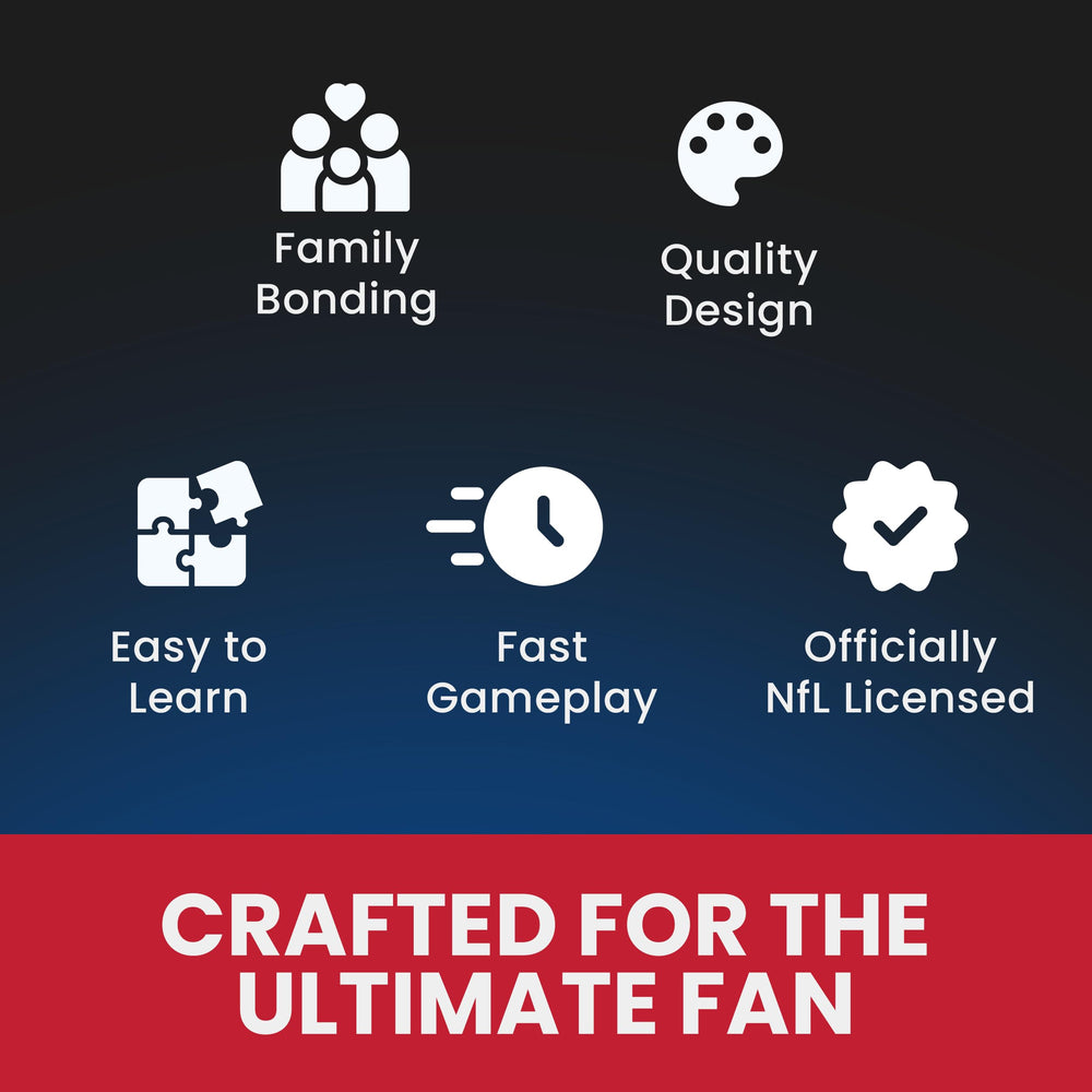 MasterPieces NFL Fanzy Dice family night setup invites active competition
