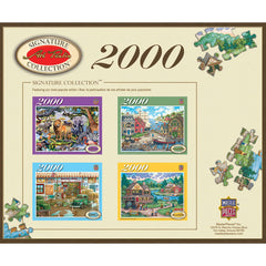 MasterPieces Ocean Park puzzle easel display, bonus reference view