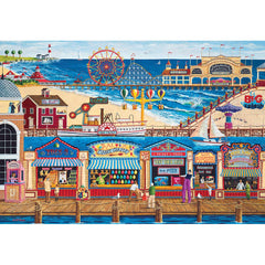 MasterPieces Ocean Park puzzle pieces interlocking close-up, ensuring a satisfying fit