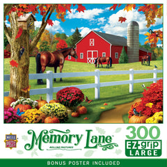 MasterPieces Rolling Pastures puzzle cover for cozy evenings