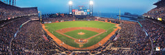 Masterpieces SF Giants panoramic puzzle center view, ideal for family puzzle nights and framing.