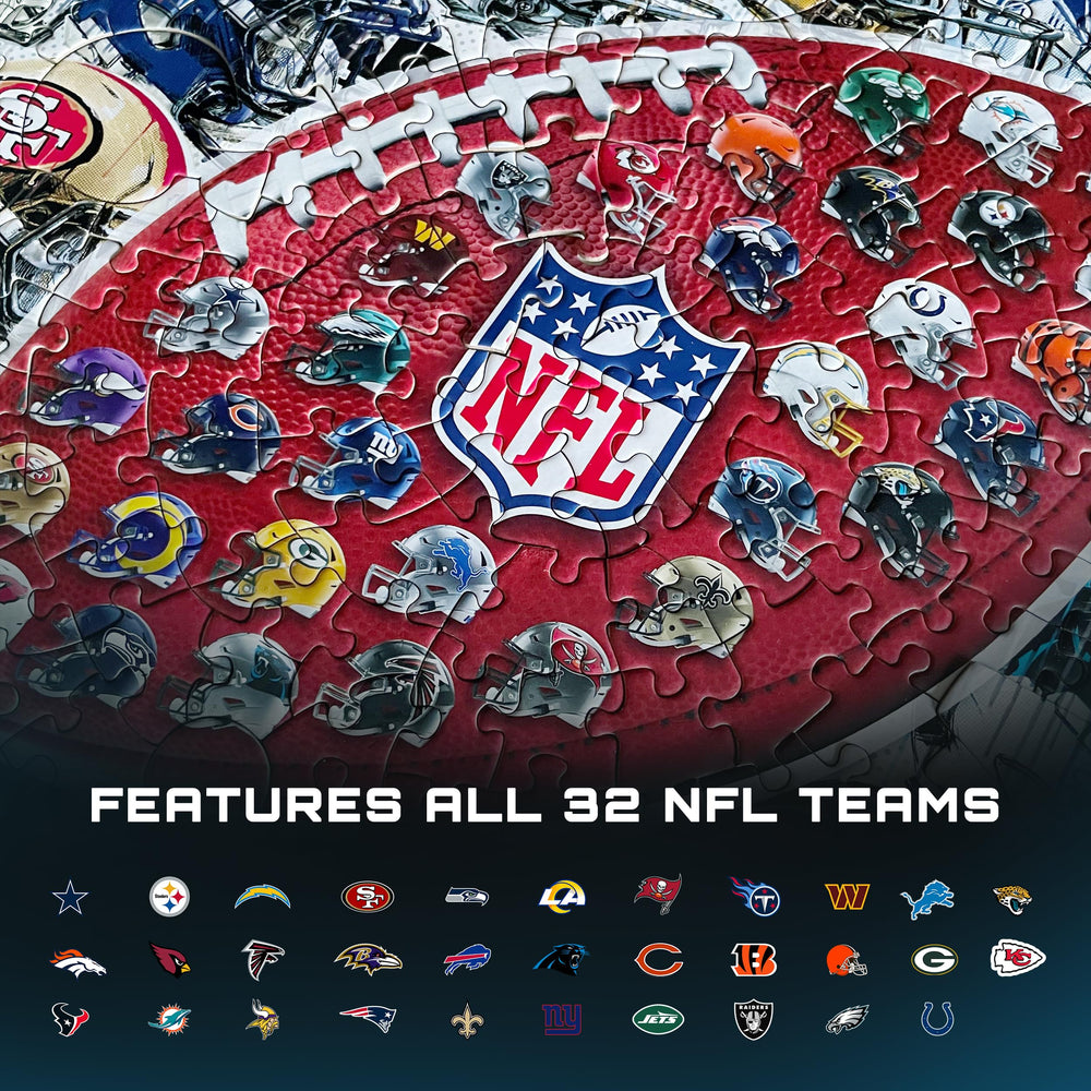 MasterPieces includes five unique sports-shaped pieces to spark curious puzzle sessions.